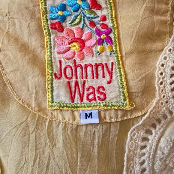 Johnny Was Pale Yellow Tunic - Picture 6 of 7